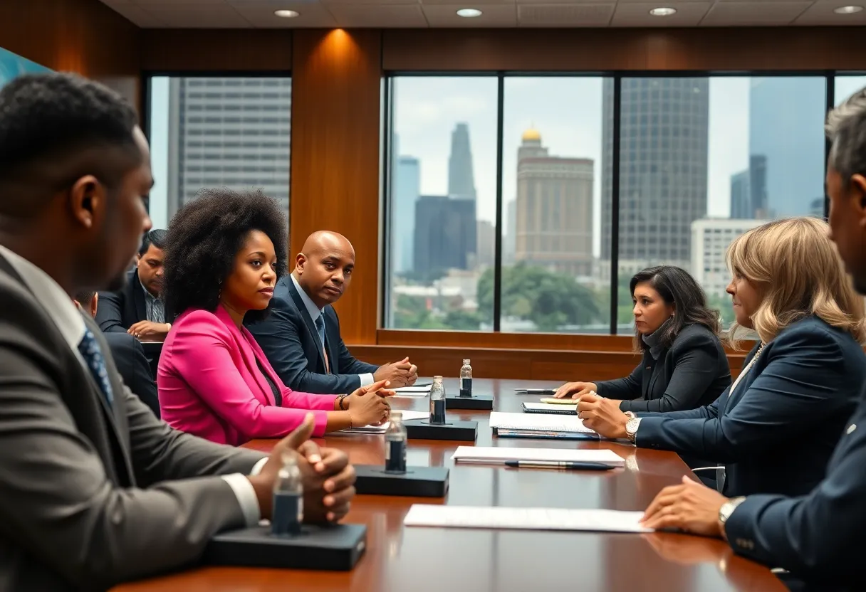 Atlanta City Council members discussing salary increases