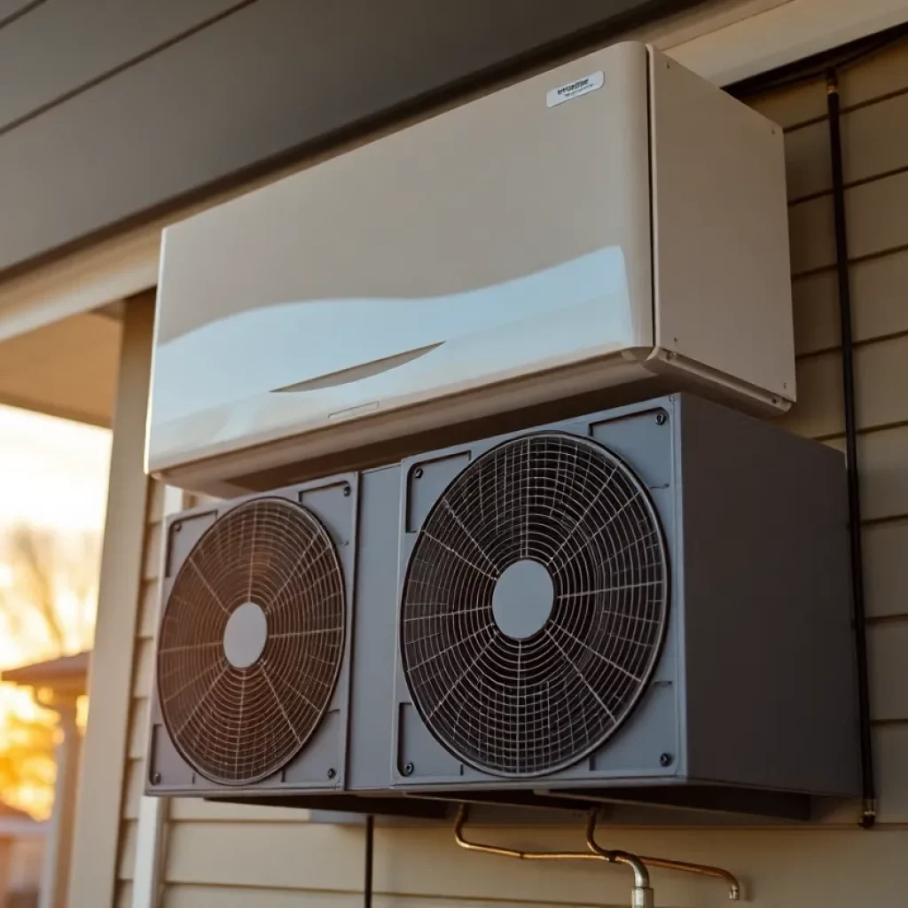 Modern HVAC system in a home showcasing energy efficiency.