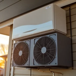 Modern HVAC system in a home showcasing energy efficiency.