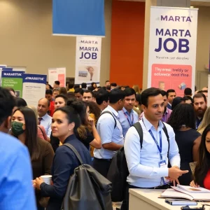 Job seekers at MARTA job fair 2023