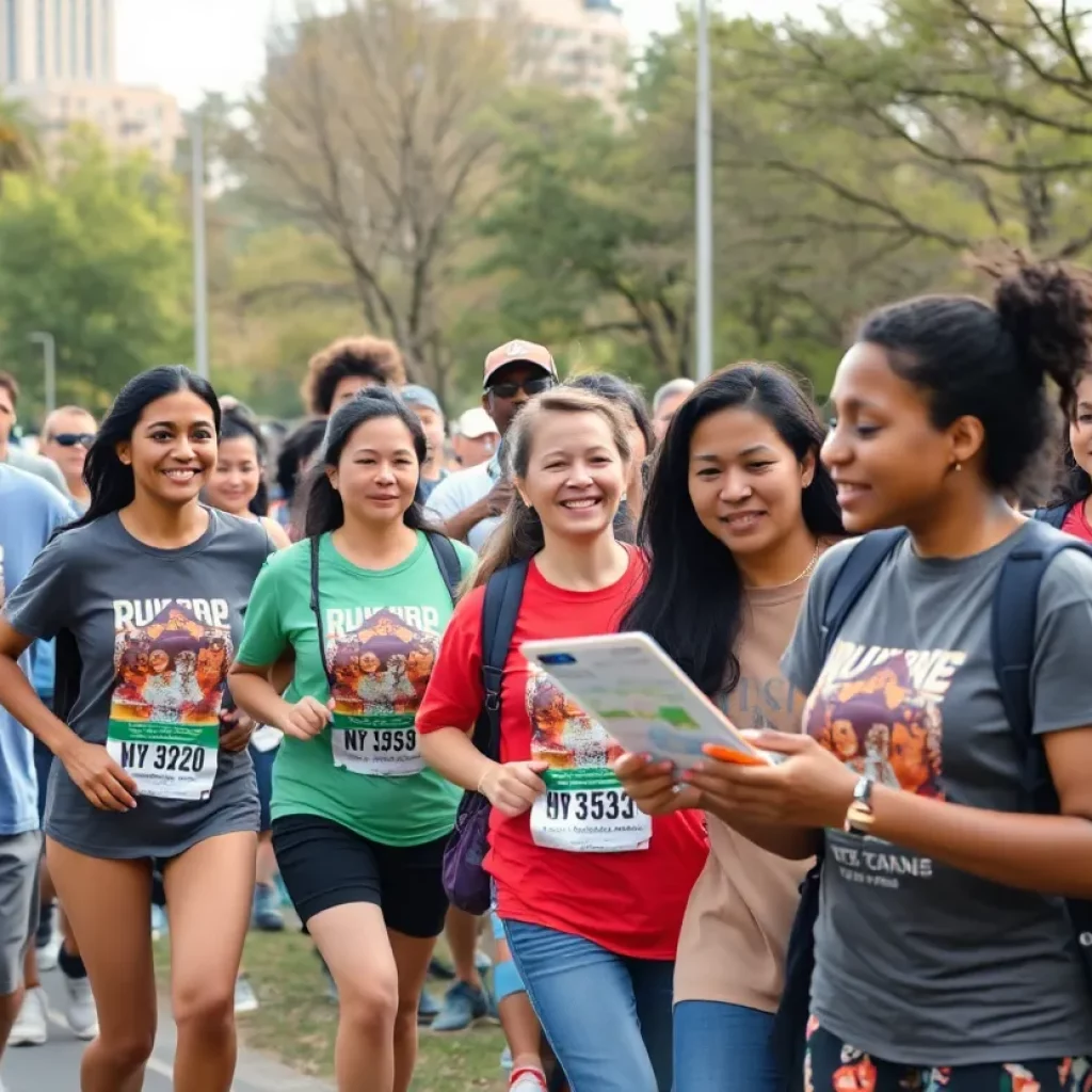 Community members celebrating Martin Luther King Jr. Day in Atlanta