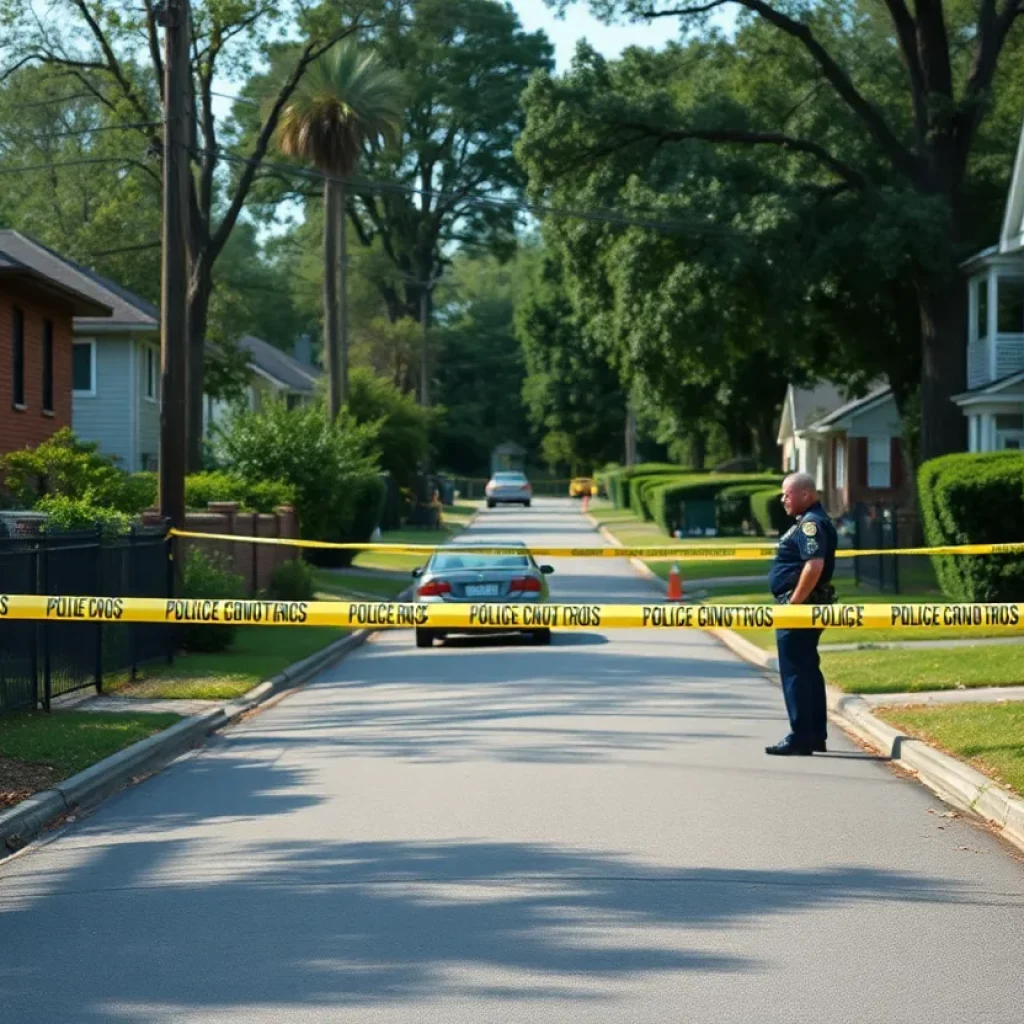 Police investigation area in Atlanta regarding possible human remains.