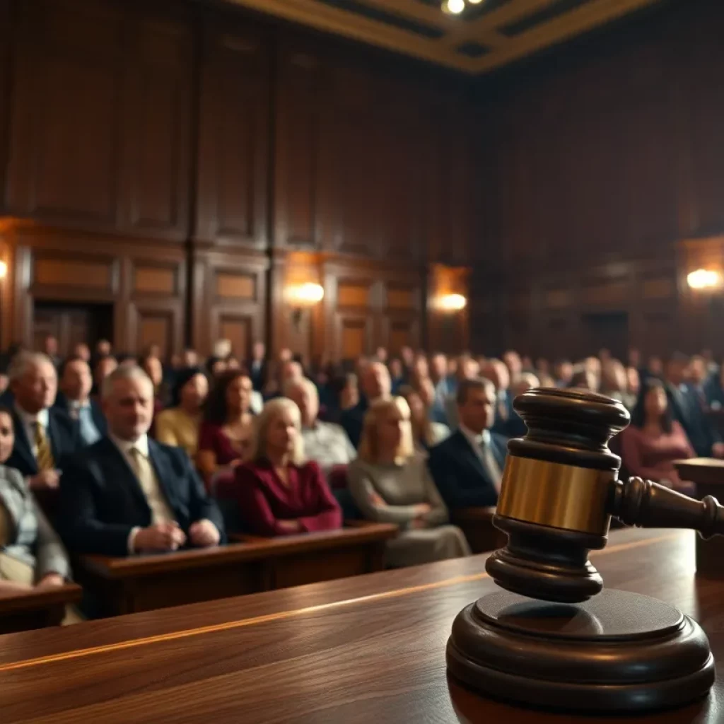 Courtroom audience watching Divorce Court